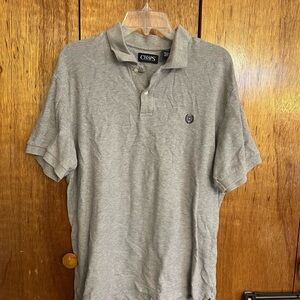 Chaps Gray Polo Shirt Classic Design